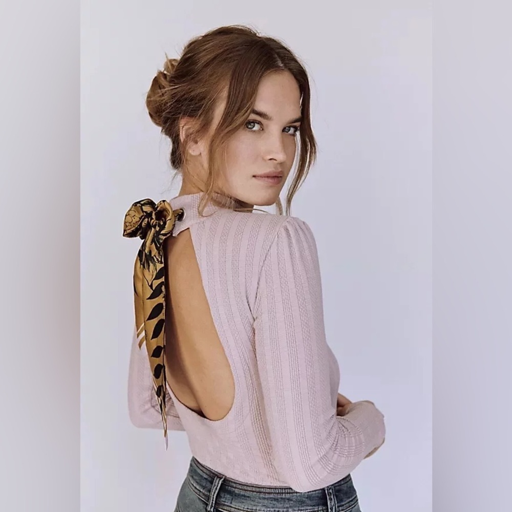 New Free People Party In The Back Long-Sleeve Top​